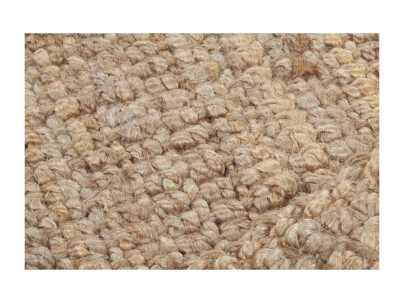 Tappeto / Scendiletto in juta naturale 60 x 120 cm NOOR