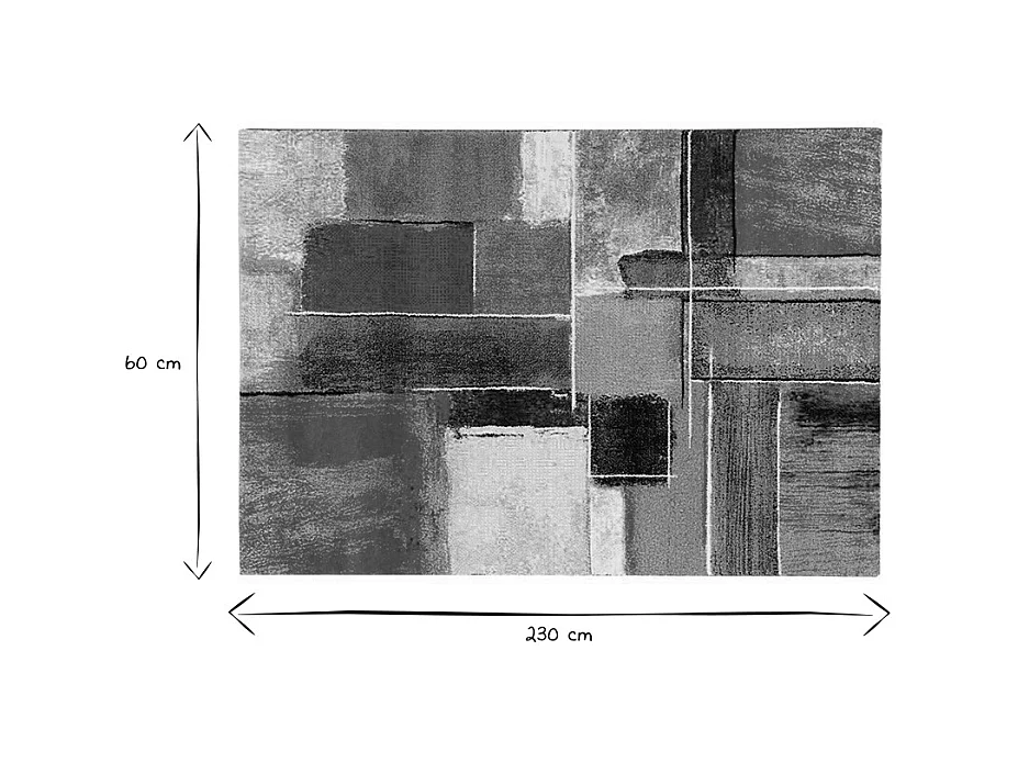 Alfombra multicolor 160 × 230 cm CANDY