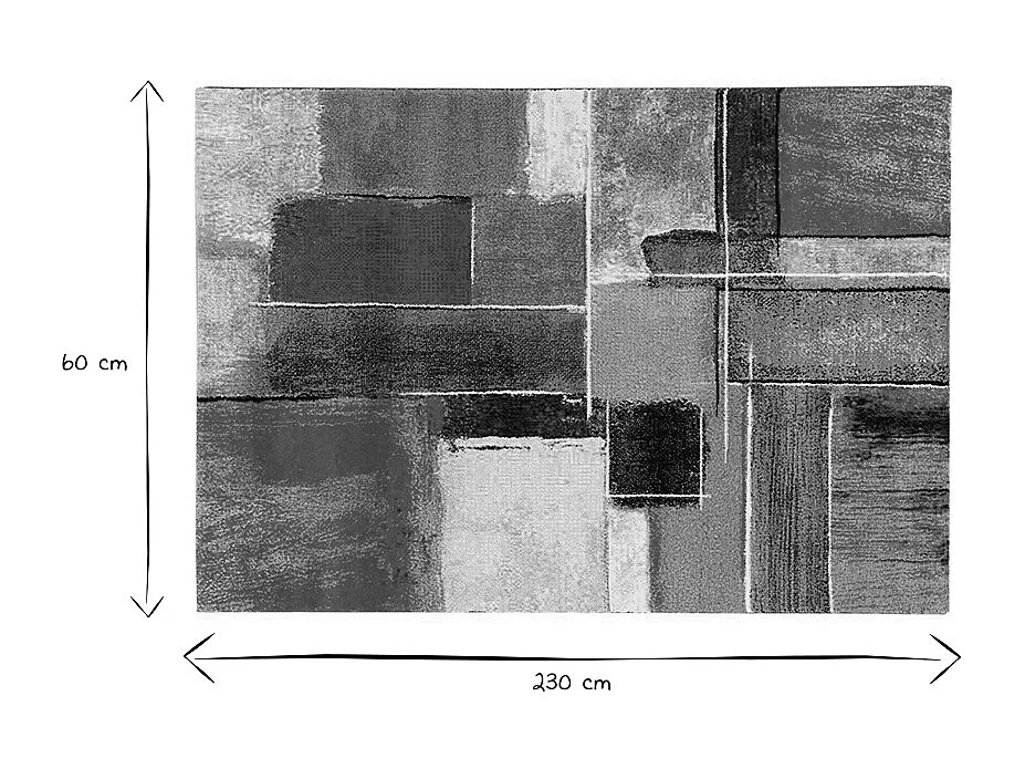 Alfombra multicolor 160 × 230 cm CANDY