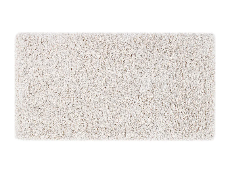 Alfombra reciclada de pelo largo color marfil 160 × 230 cm AIMEE