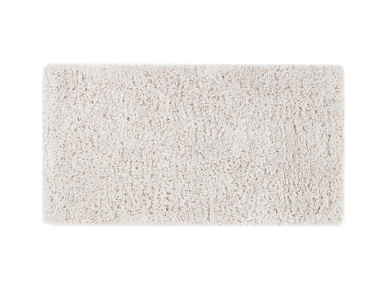 Tappeto riciclato a pelo lungo color avorio 160 x 230 cm AIMEE