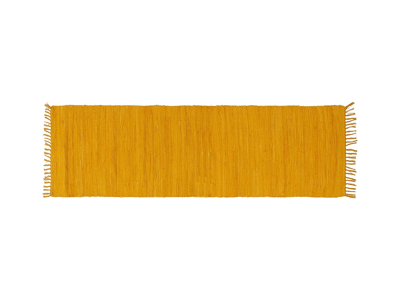 Alfombra de pasillo color amarillo comino 60 × 200 cm AUBAGNE