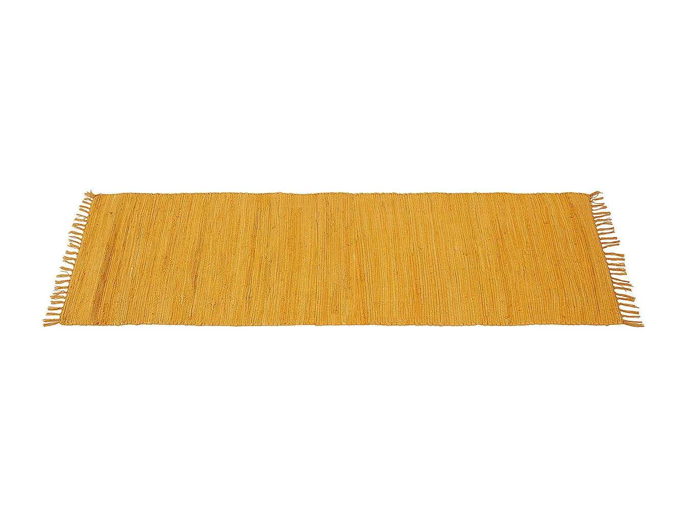 Alfombra de pasillo color amarillo comino 60 × 200 cm AUBAGNE