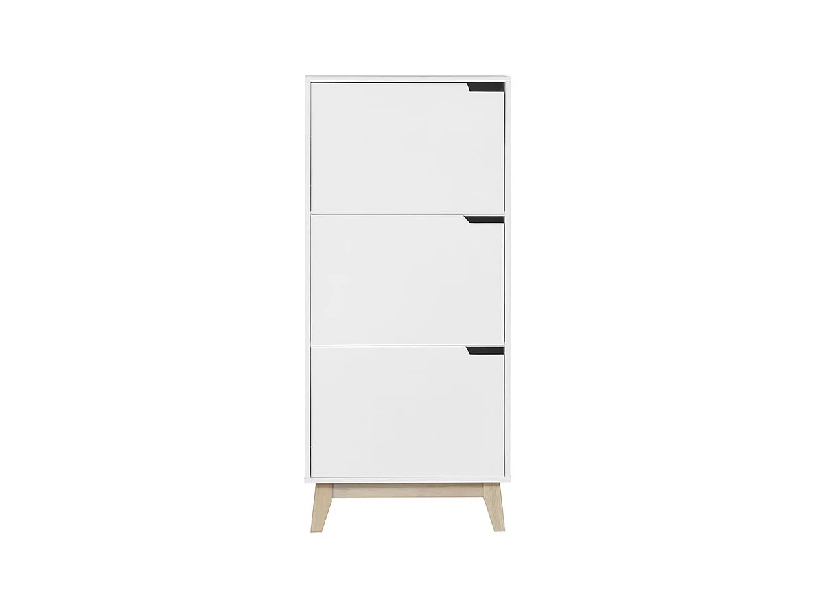 Mueble de almacenaje blanco 3 puertas LEENA