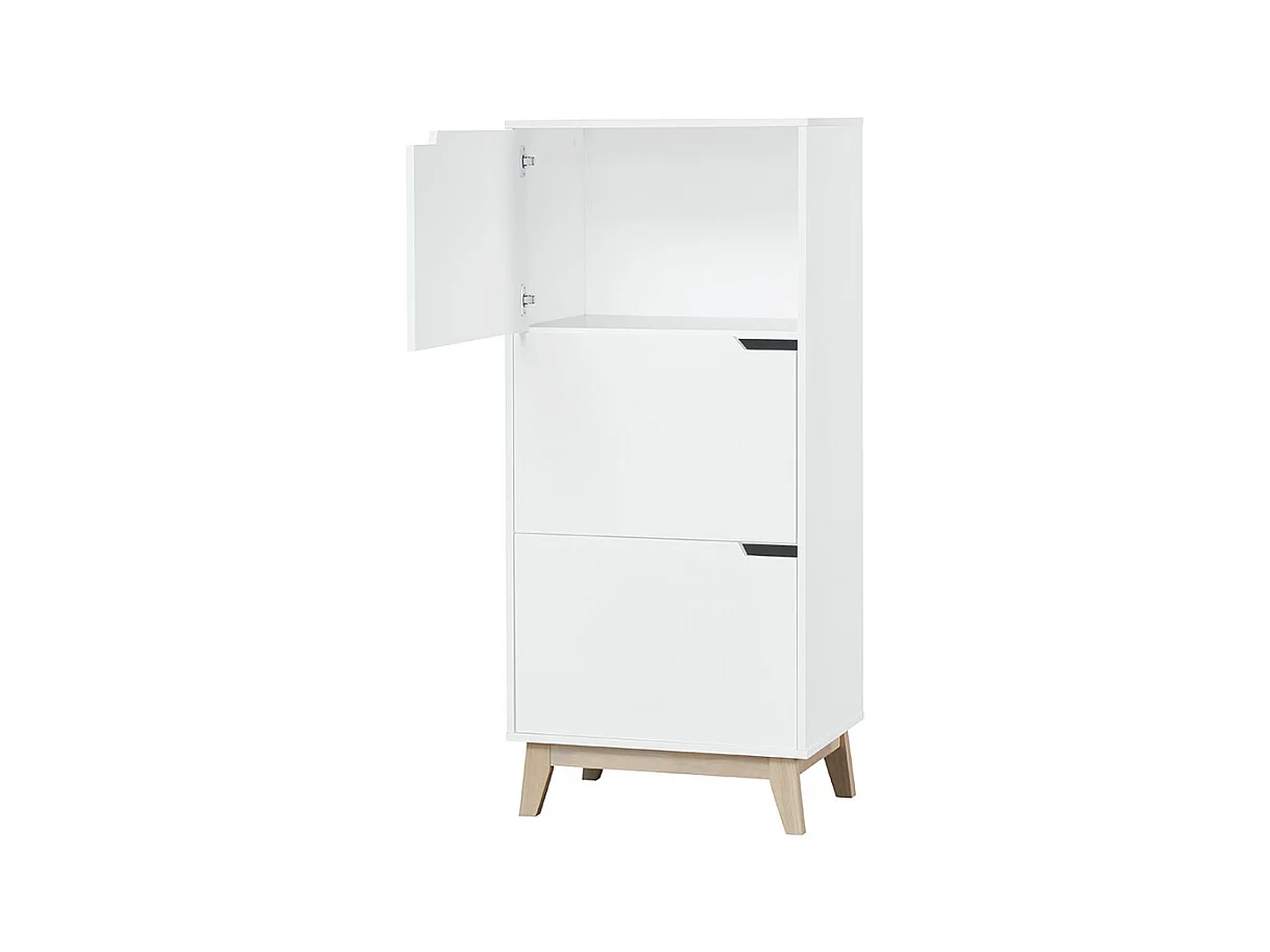 Mueble de almacenaje blanco 3 puertas LEENA