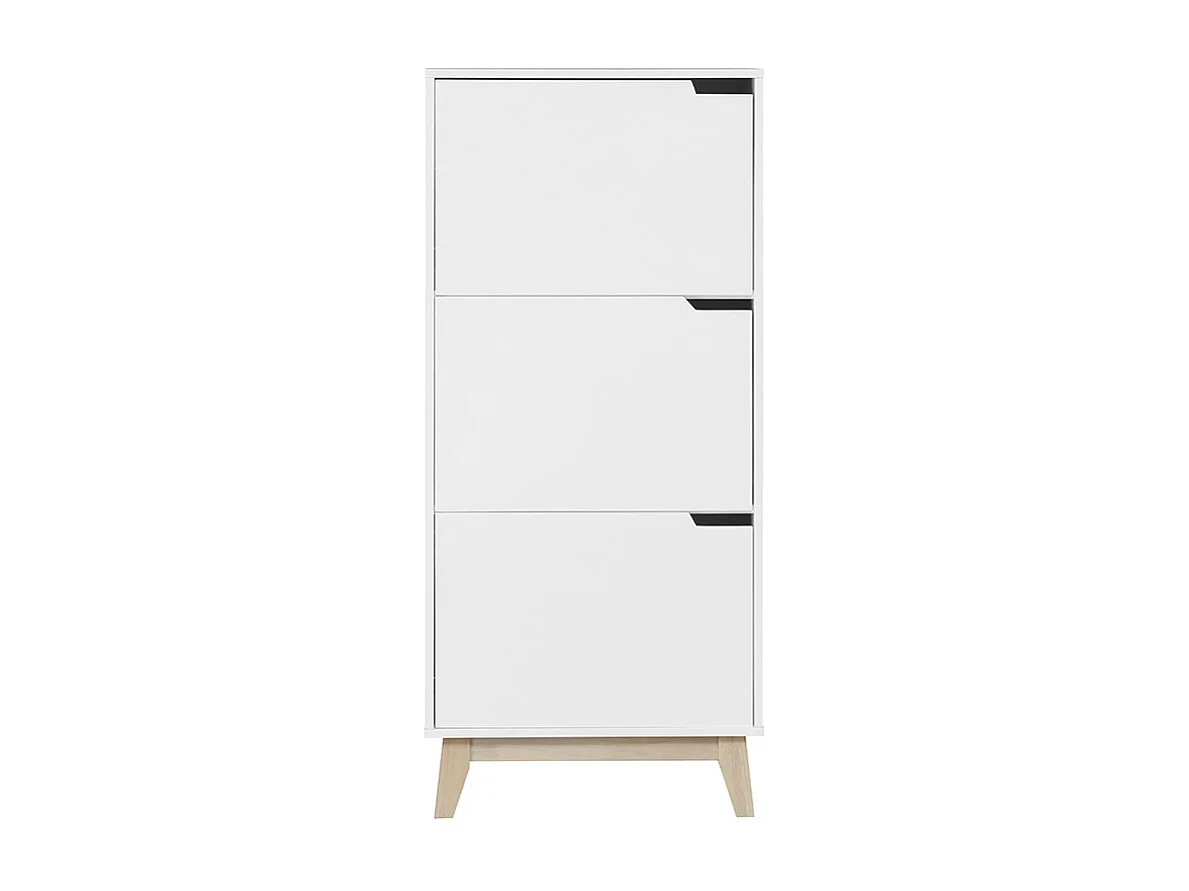 Mueble de almacenaje blanco 3 puertas LEENA