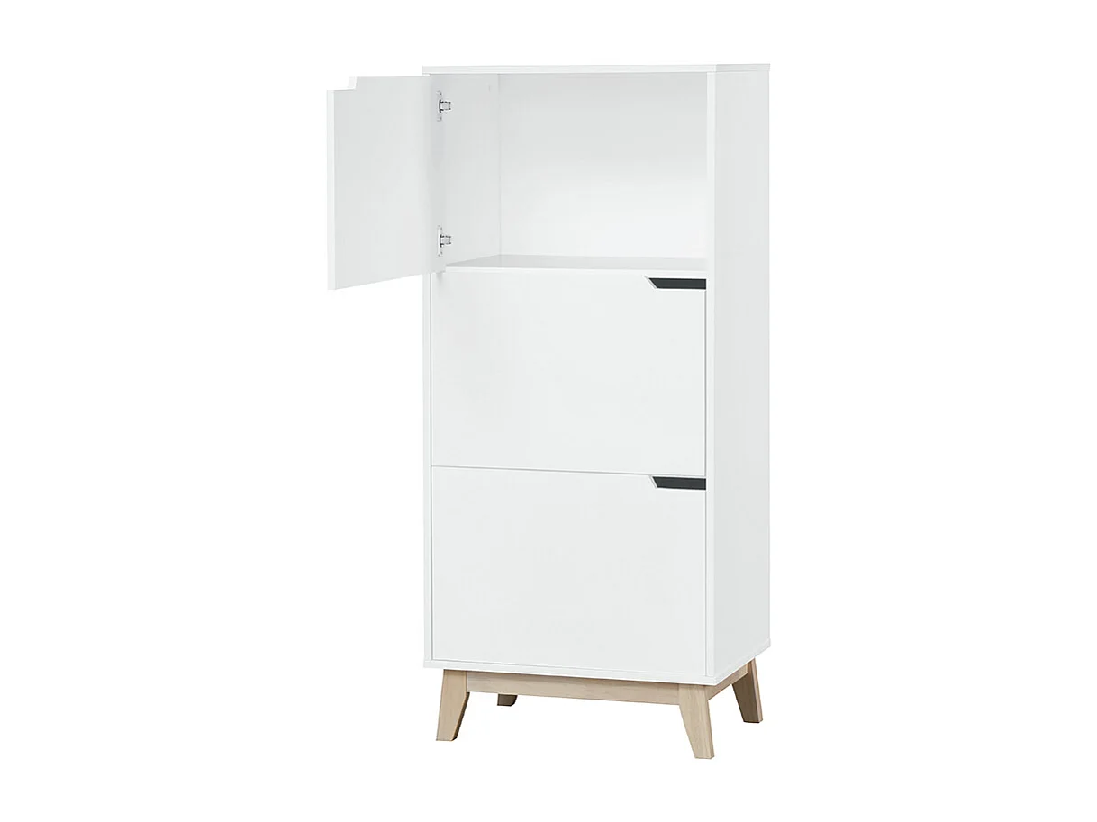 Mueble de almacenaje blanco 3 puertas LEENA