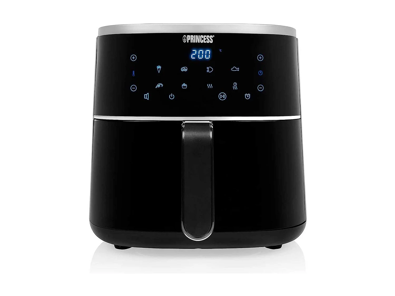 Princess Airfryer Digital 182238 Heißluftfritteuse 1350W 4L 8 Programme Schwarz