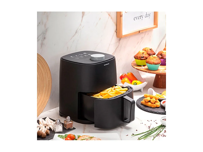 Freidora sin aceite Fryinn Lite 2000 InnovaGoods 1200W 2L negro 25x25,5x21,5 cm