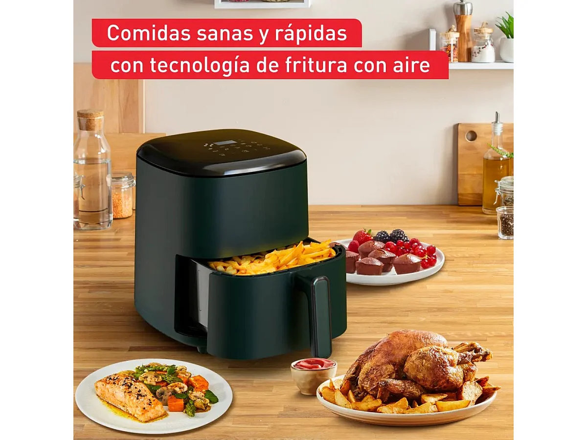 Freidora de aire Tefal EY245310 5L 10 programas verde