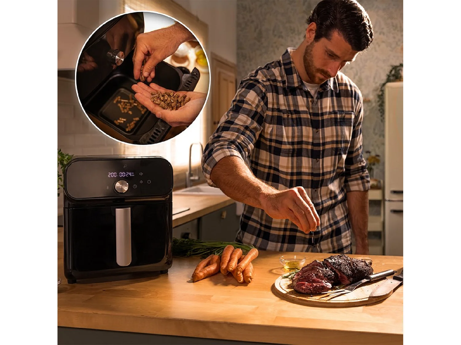 Cecotec Freidora sin aceite Cecofry Smokin' Duo 6000