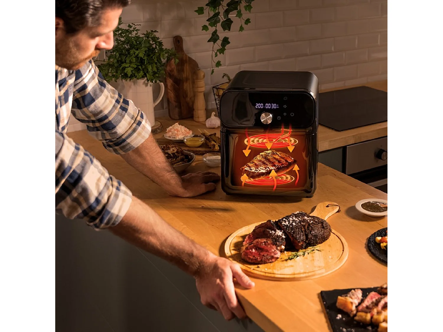 Cecotec Freidora sin aceite Cecofry Smokin' Duo 6000