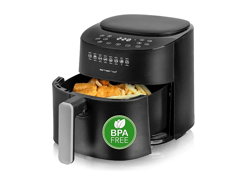 Freidora de aire Emerio AF-129369 1300W 4,5L 8 programas negro
