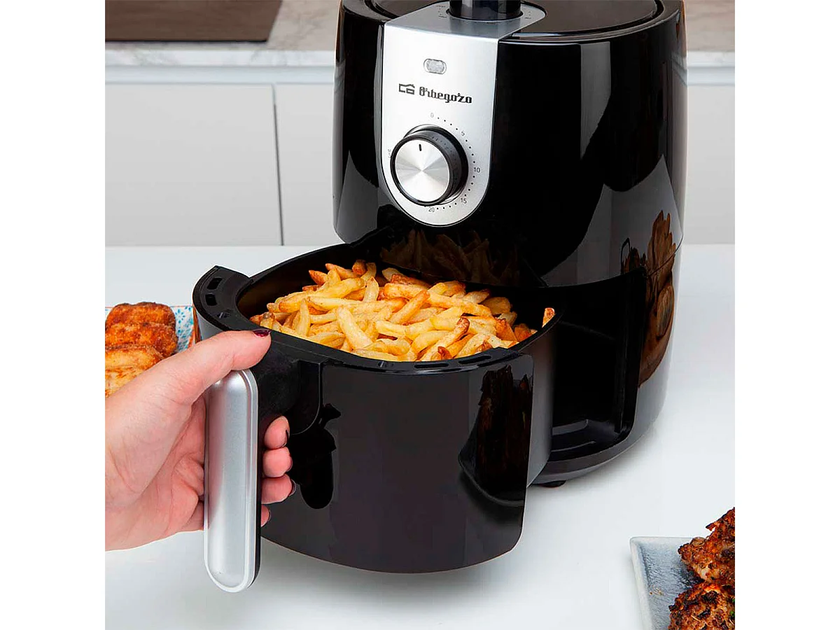 Freidora de aire Orbegozo FDR 27 1200W 2,5L negro