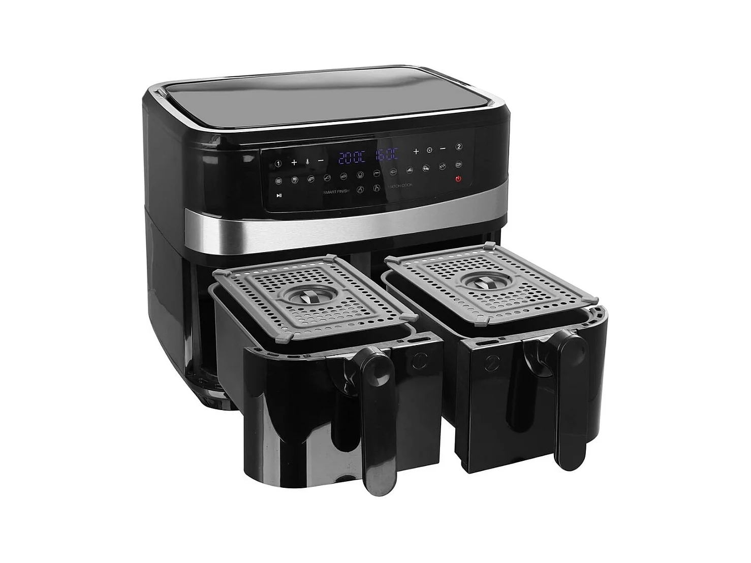 Freidora de aire Emerio AF-126672 2400W 9L 2 bandejas negro