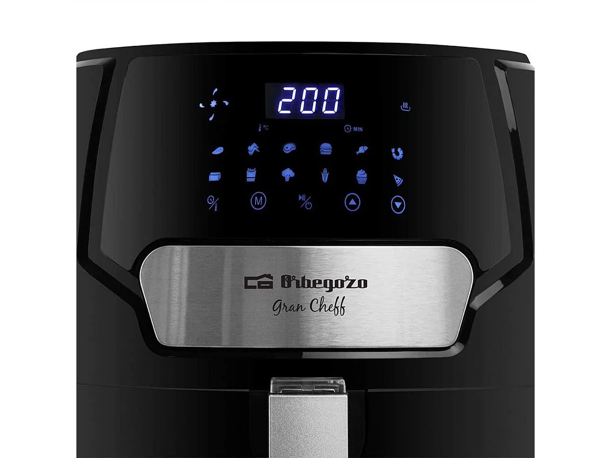 Freidora de aire Orbegozo FDR65 4L 1500W 12 programas negro