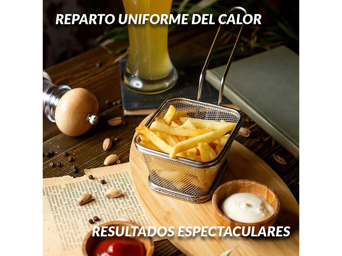 Freidora de aire Naturfry FGE7822 Fagor 1800W 5,7L 7 modos negro