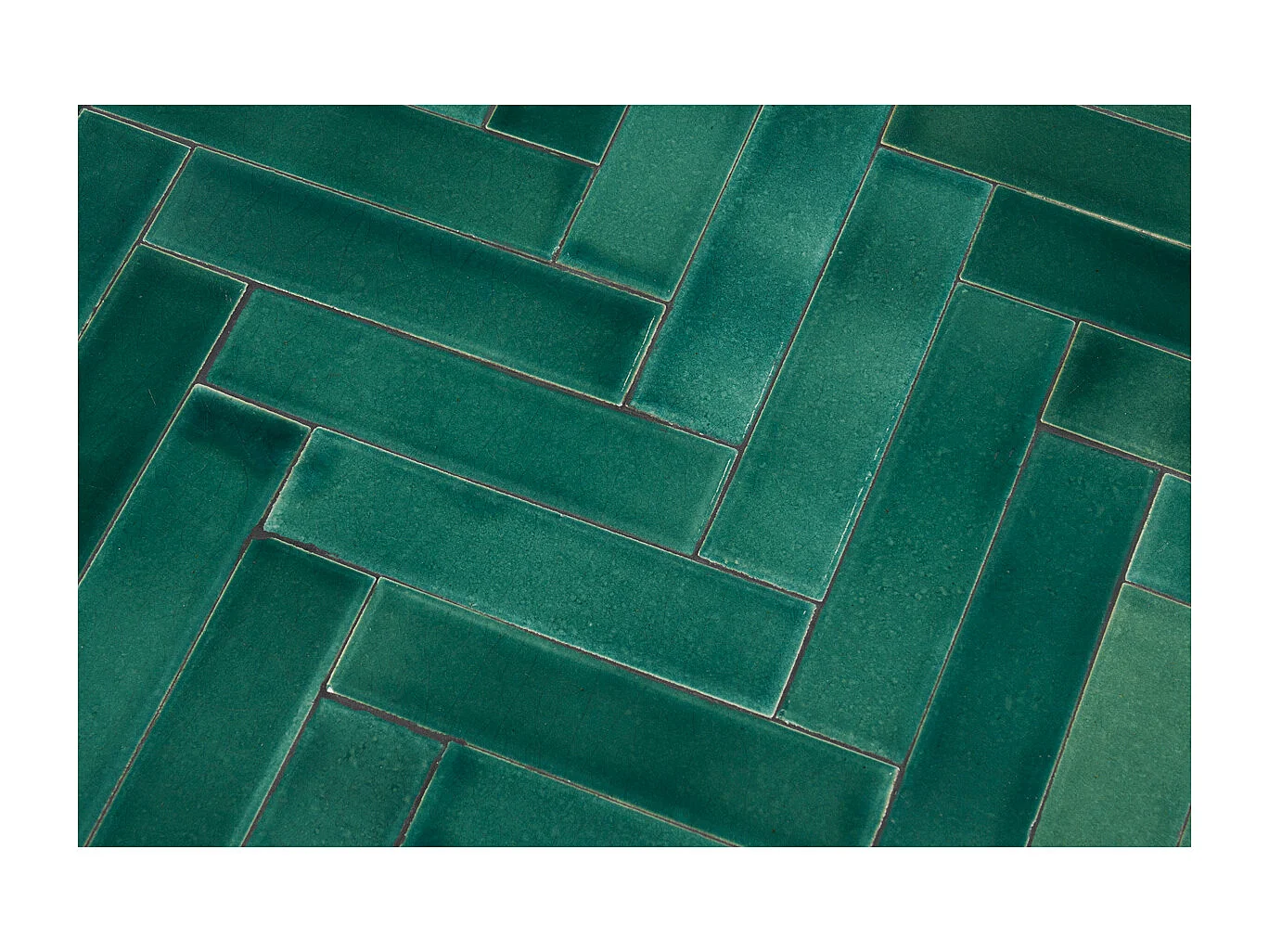 Table basse ronde en céramique vert foncé et métal noir D50 cm KOTTA