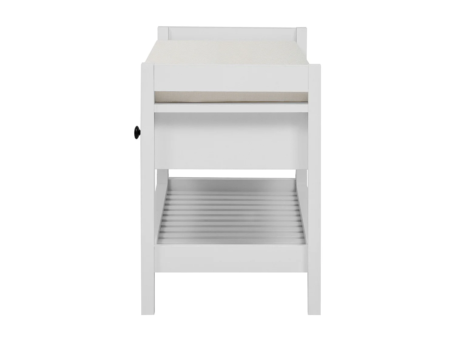 Mobili per scarpe - con sedile - con 2 cassetti - con scaffali aperti - Bianco