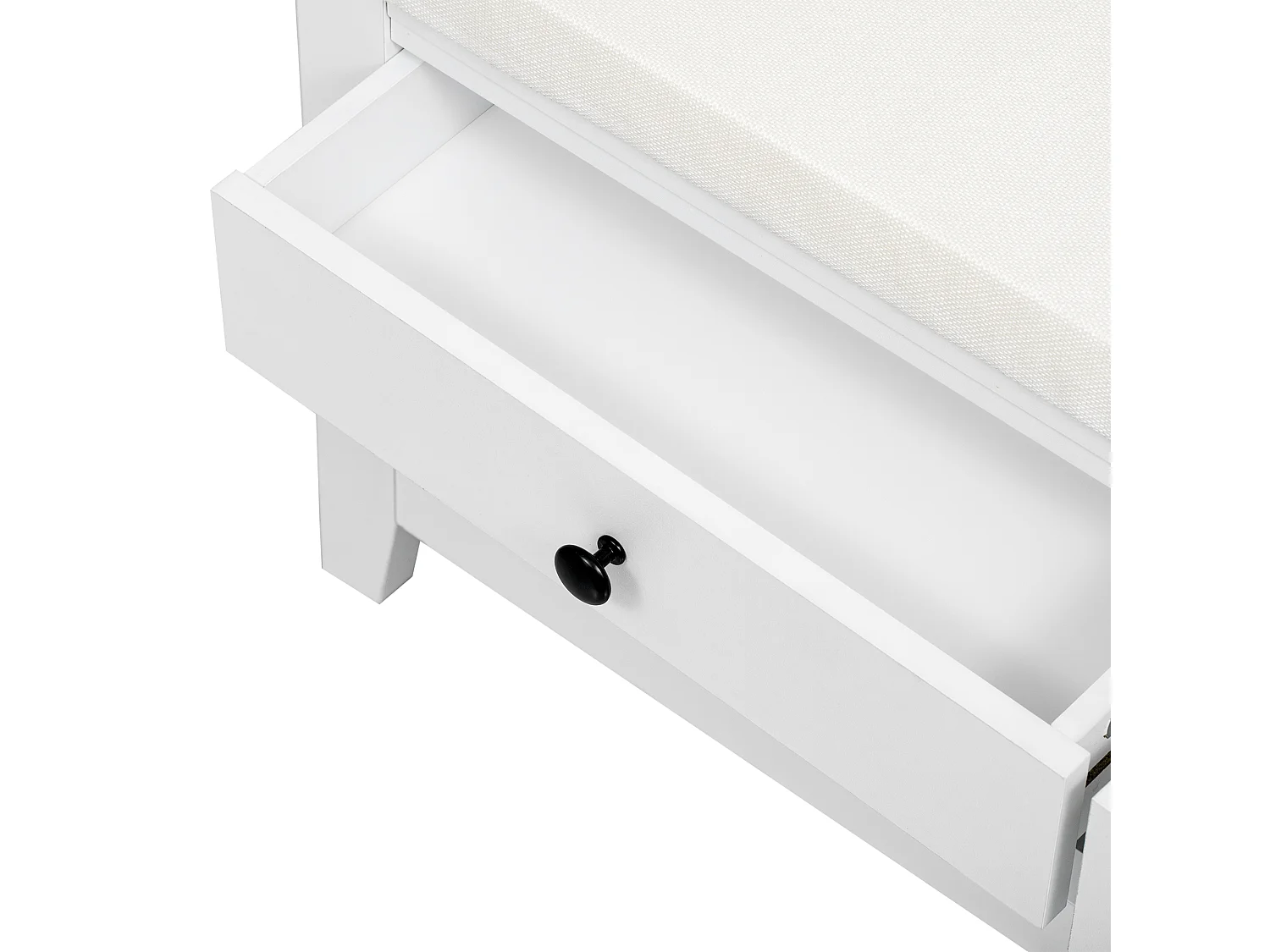 Mobili per scarpe - con sedile - con 2 cassetti - con scaffali aperti - Bianco