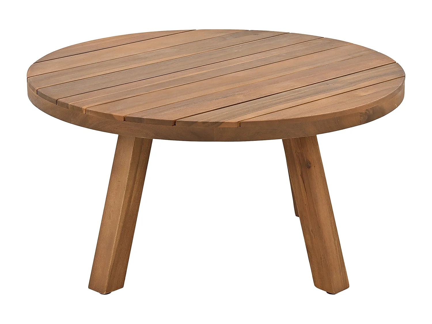 Ensemble de salon de jardin 4 places, canapé d'angle + table basse, structure en acacia, en corde tressée, Beige