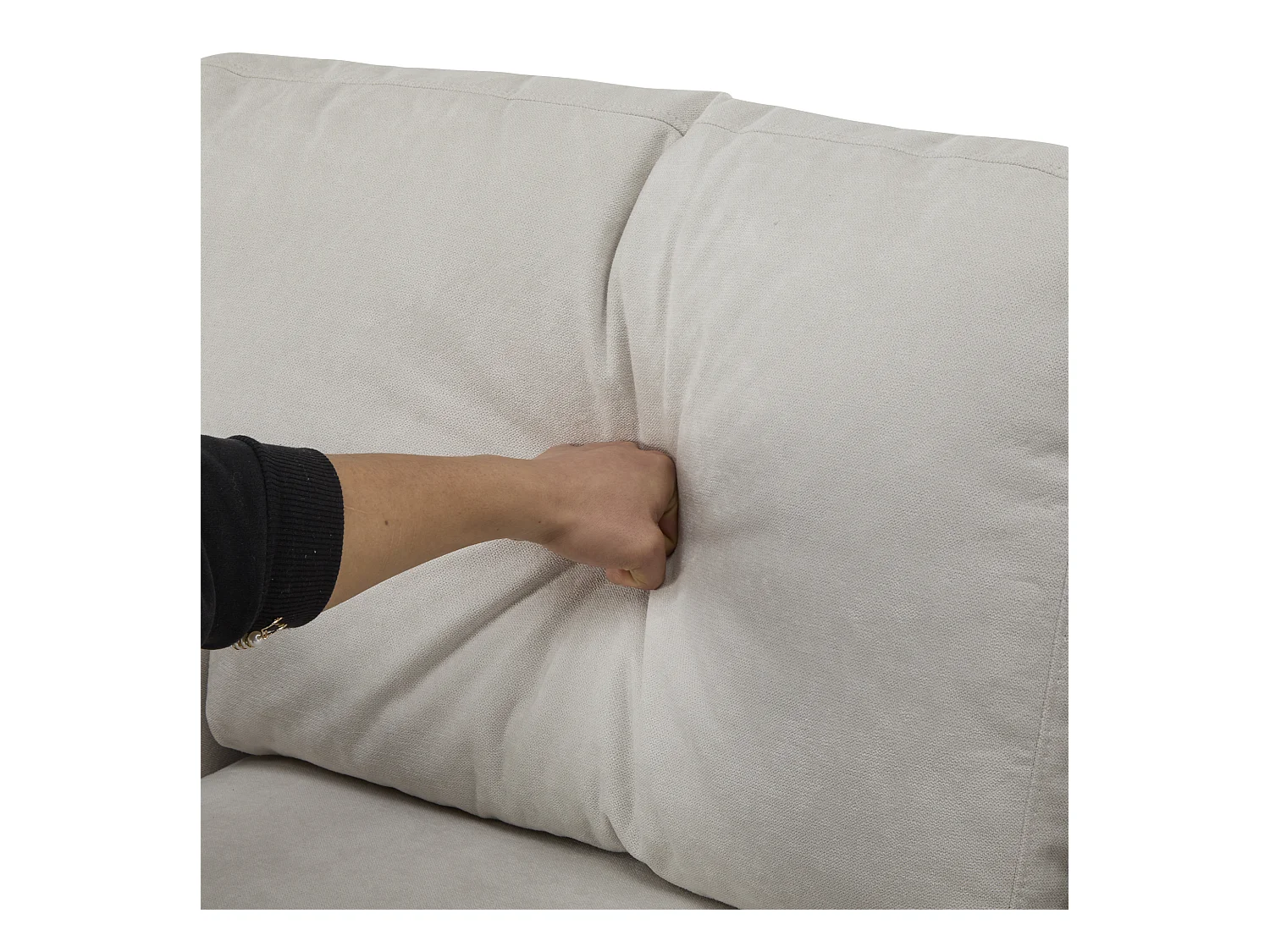 Kanapa 215x133x85 cm - z portem USB - z miejscem do przechowywania - z funkcją spania - Beżowa