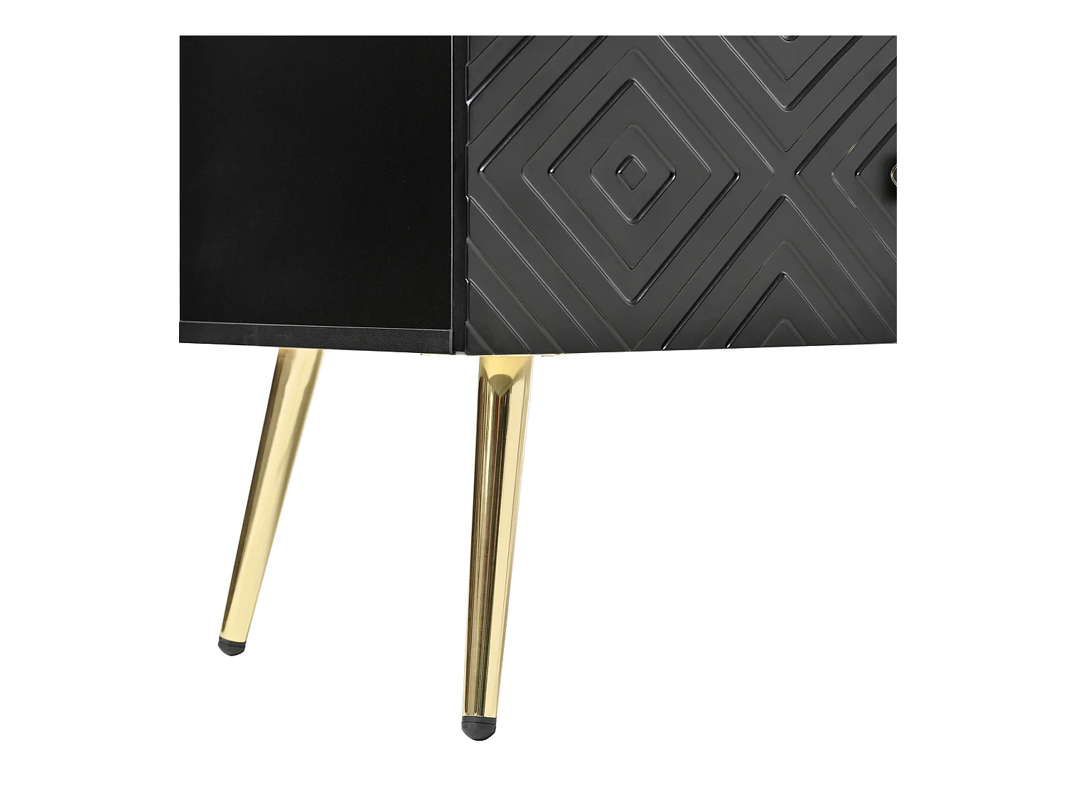 Moderner Buffet 120x40x80 cm - mit 6 Schubladen - Spanplatte - Schwarz