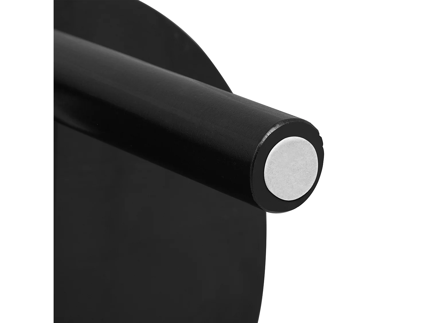 Buffet 138x43x75 cm - met 2 schuifdeuren - poten van dennenhout - met verstelbare planken - zwart