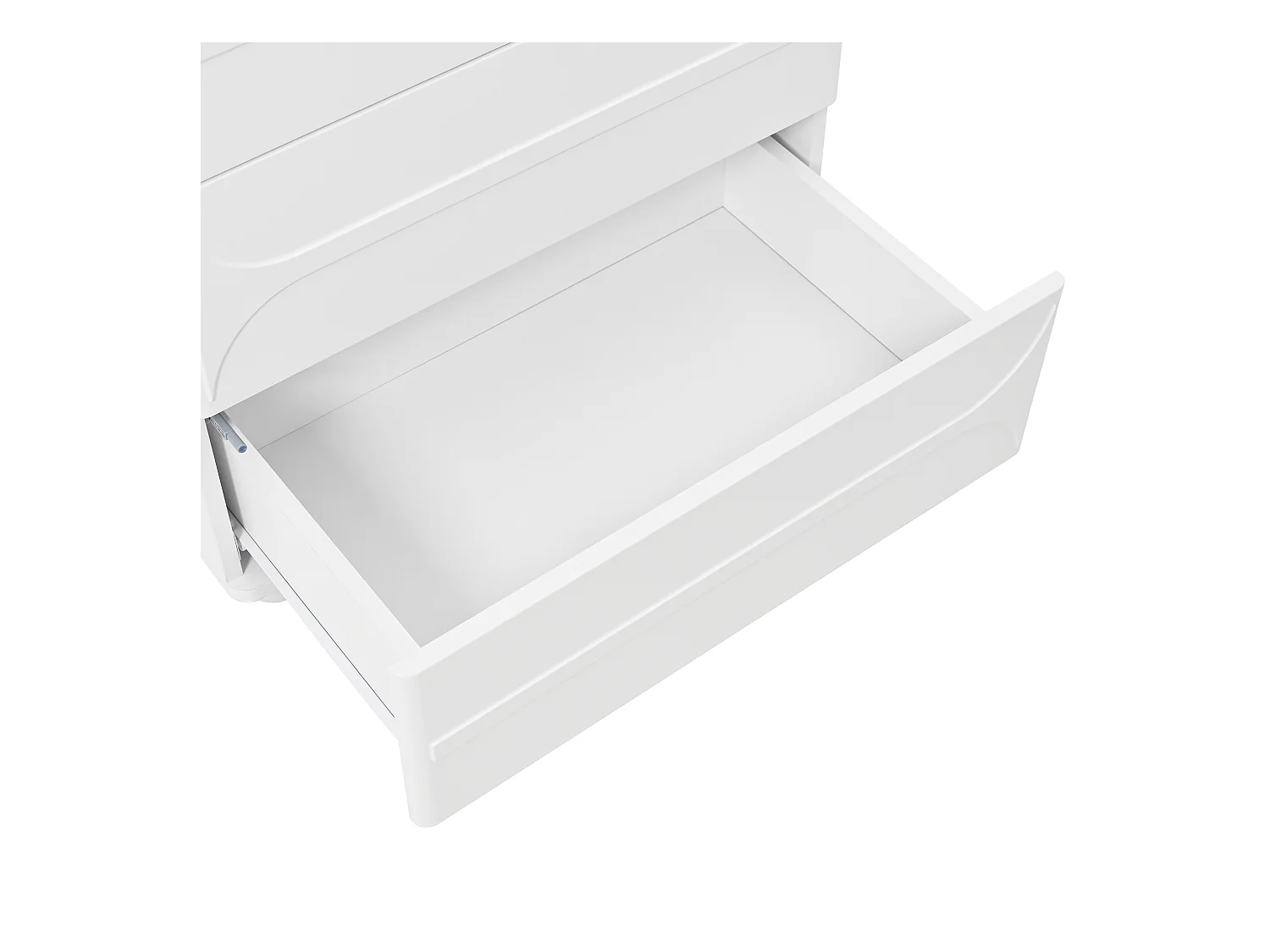 Komoda 60x40x109cm - z 5 szufladami - Duża przestrzeń do przechowywania - Płyta wiórowa - Biała