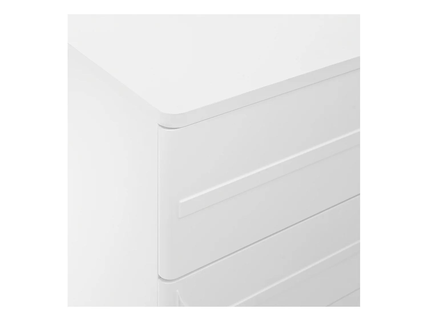 Komoda 60x40x109cm - z 5 szufladami - Duża przestrzeń do przechowywania - Płyta wiórowa - Biała