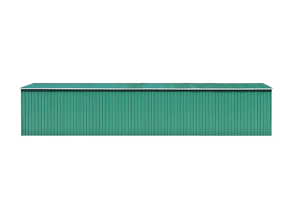 Abri de jardin Vert 257x990x181 cm Acier galvanisé