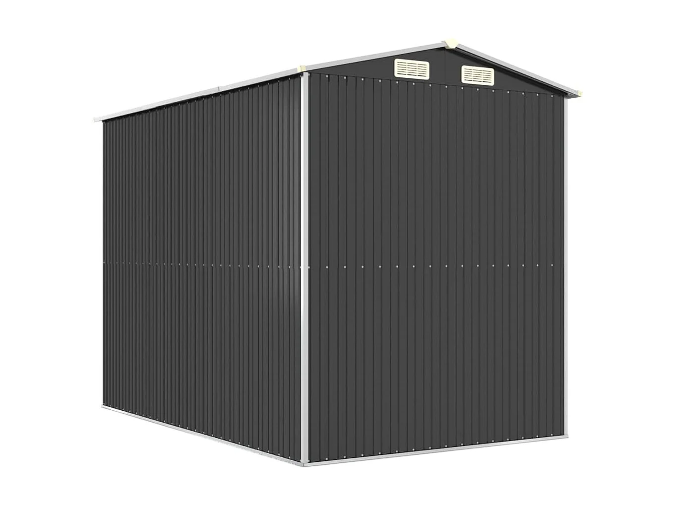 Gartenhäuschen Anthrazit 192x274x223 cm Verzinkter Stahl