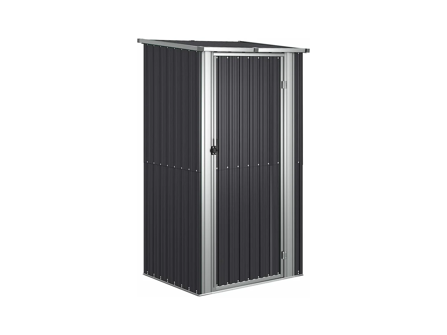 Galpão de jardim Antracite 118,5x97x209,5 cm Aço galvanizado