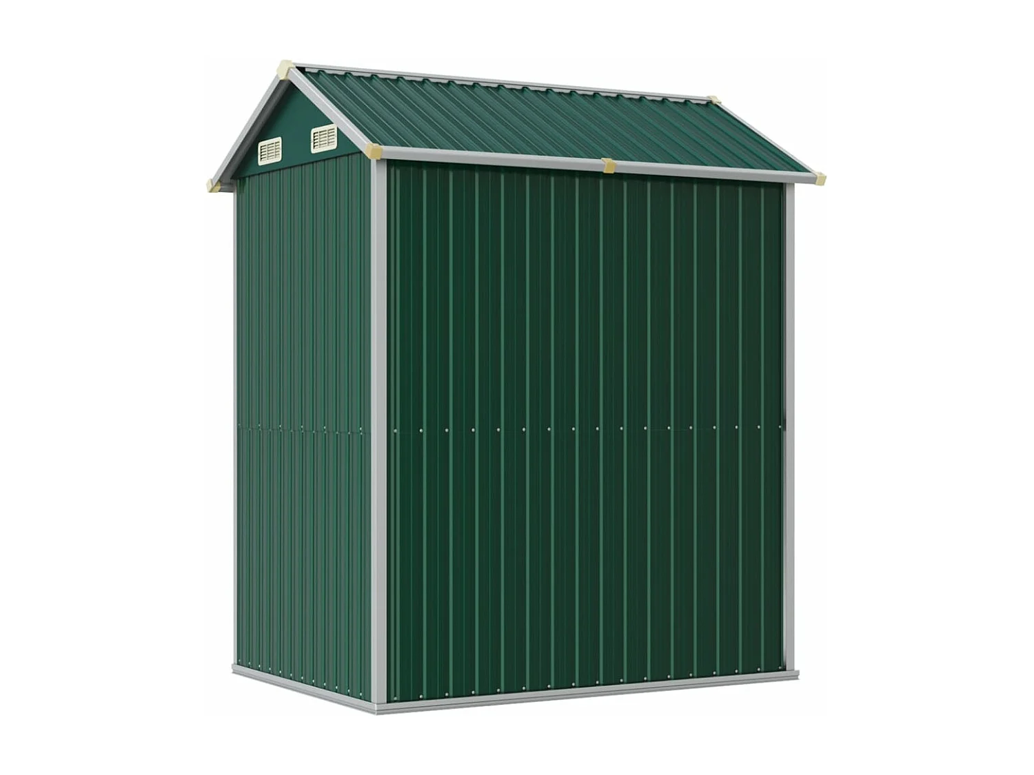 Casetta da giardino verde 192x152,5x237 cm in acciaio zincato