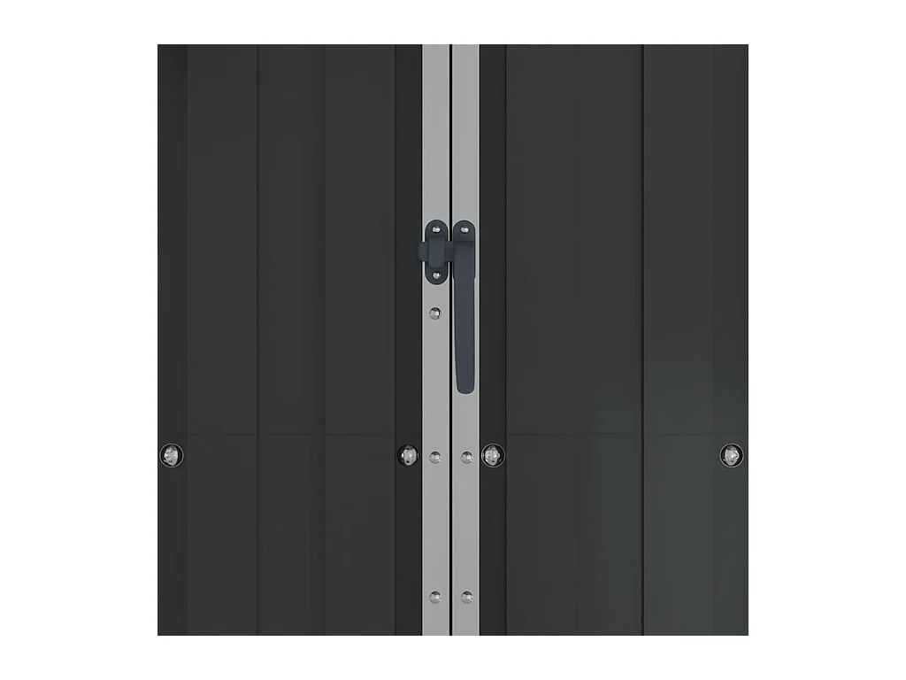 Caseta de jardín Antracita 116x45x175 cm Acero galvanizado