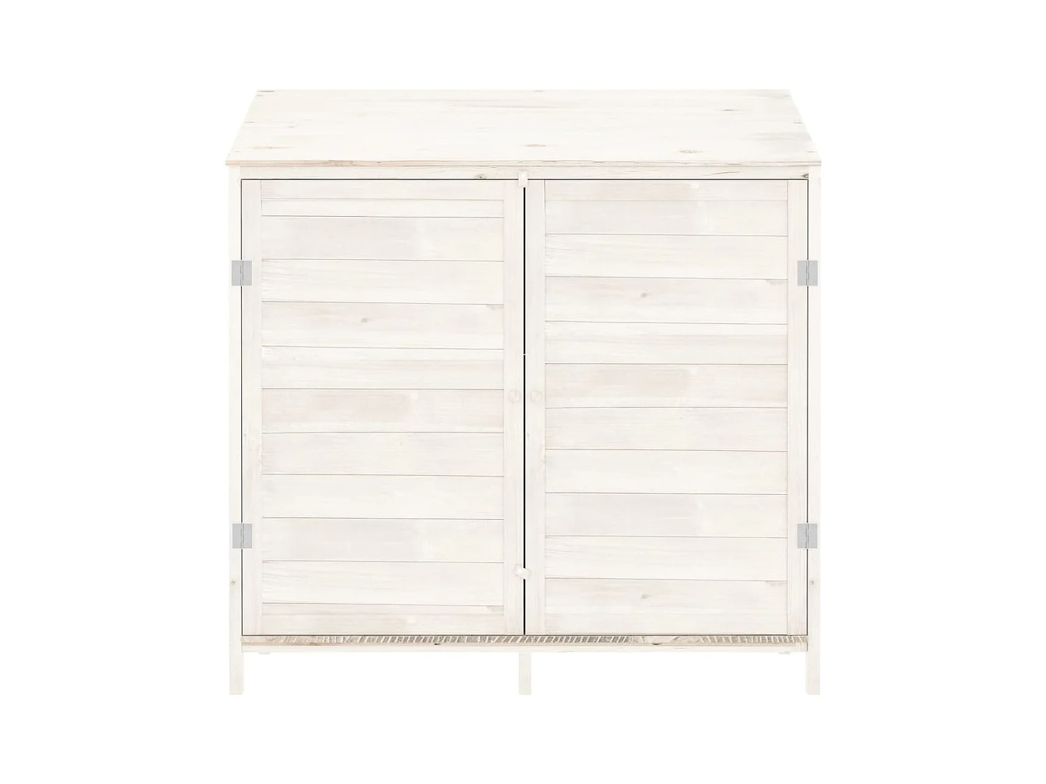 Remise de jardin Blanc 102x52x112 cm Bois de sapin solide