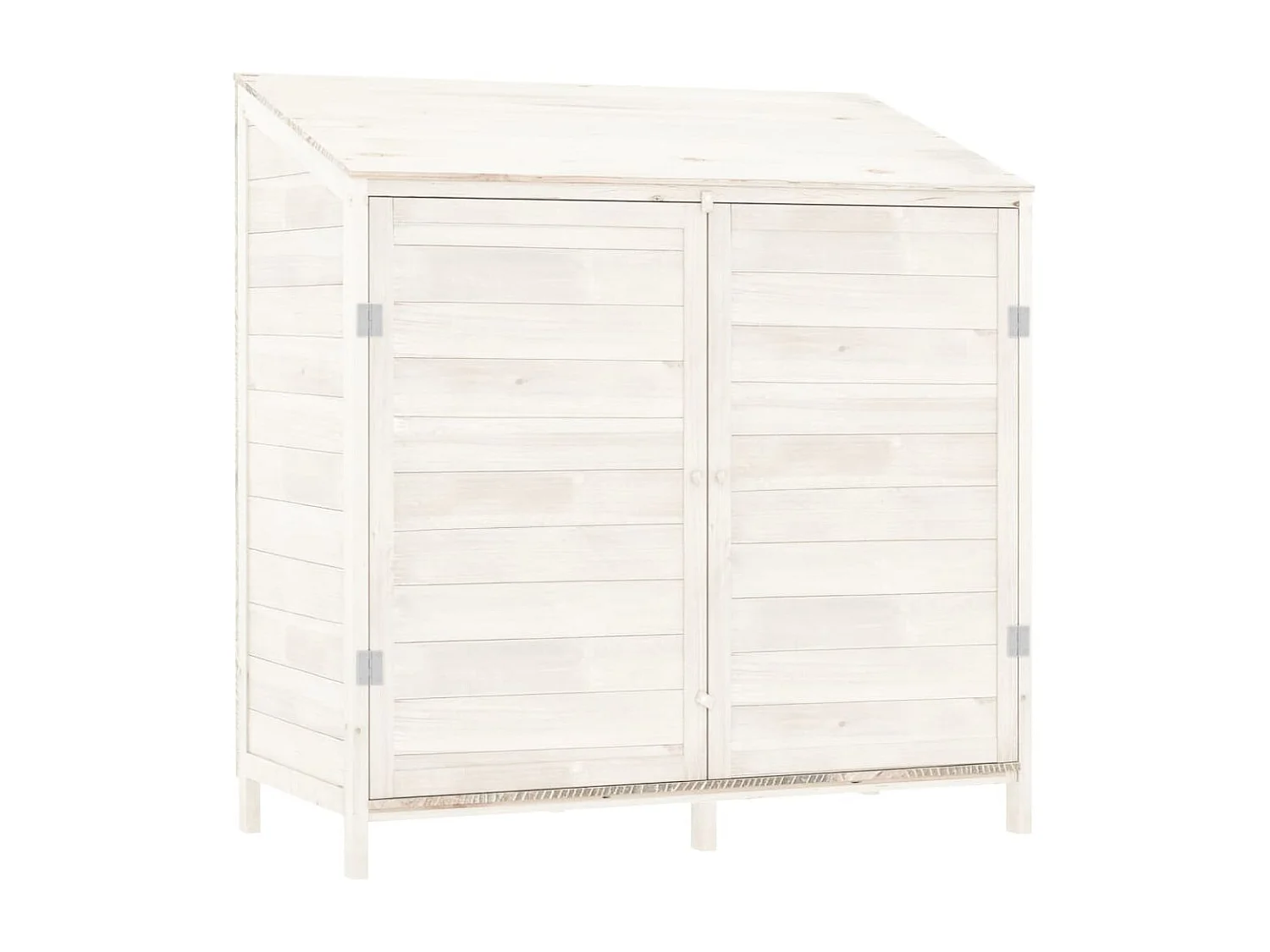 Remise de jardin Blanc 102x52x112 cm Bois de sapin solide
