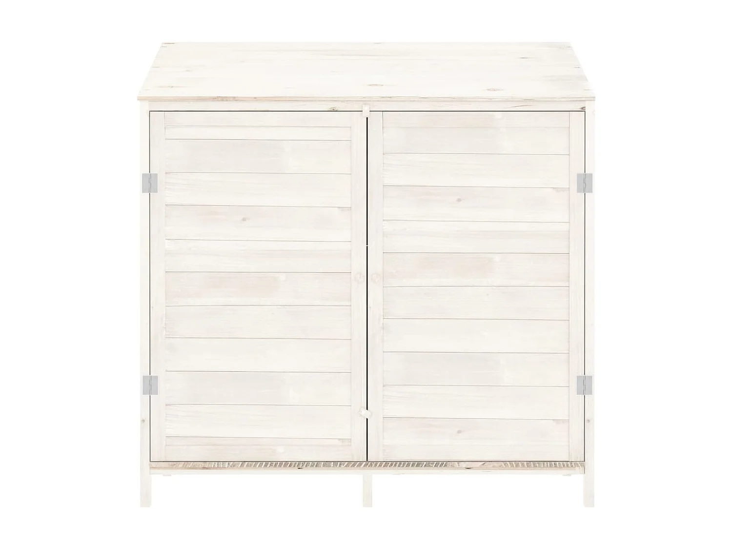 Remise de jardin Blanc 102x52x112 cm Bois de sapin solide