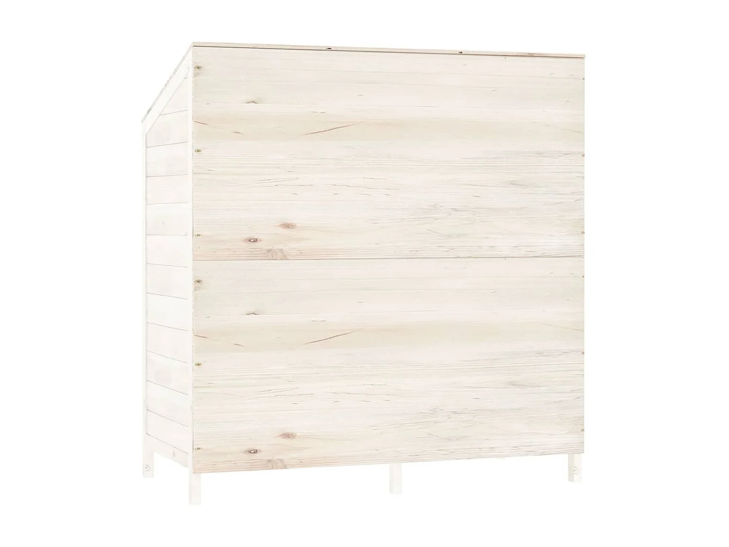 Remise de jardin Blanc 102x52x112 cm Bois de sapin solide