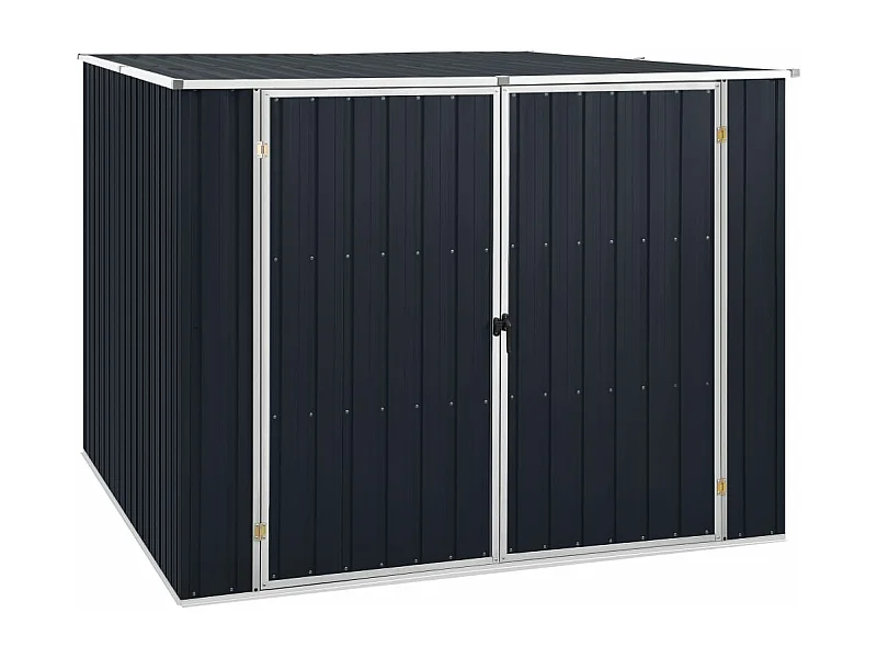 Caseta de jardín Antracita 195x198x159 cm Acero galvanizado