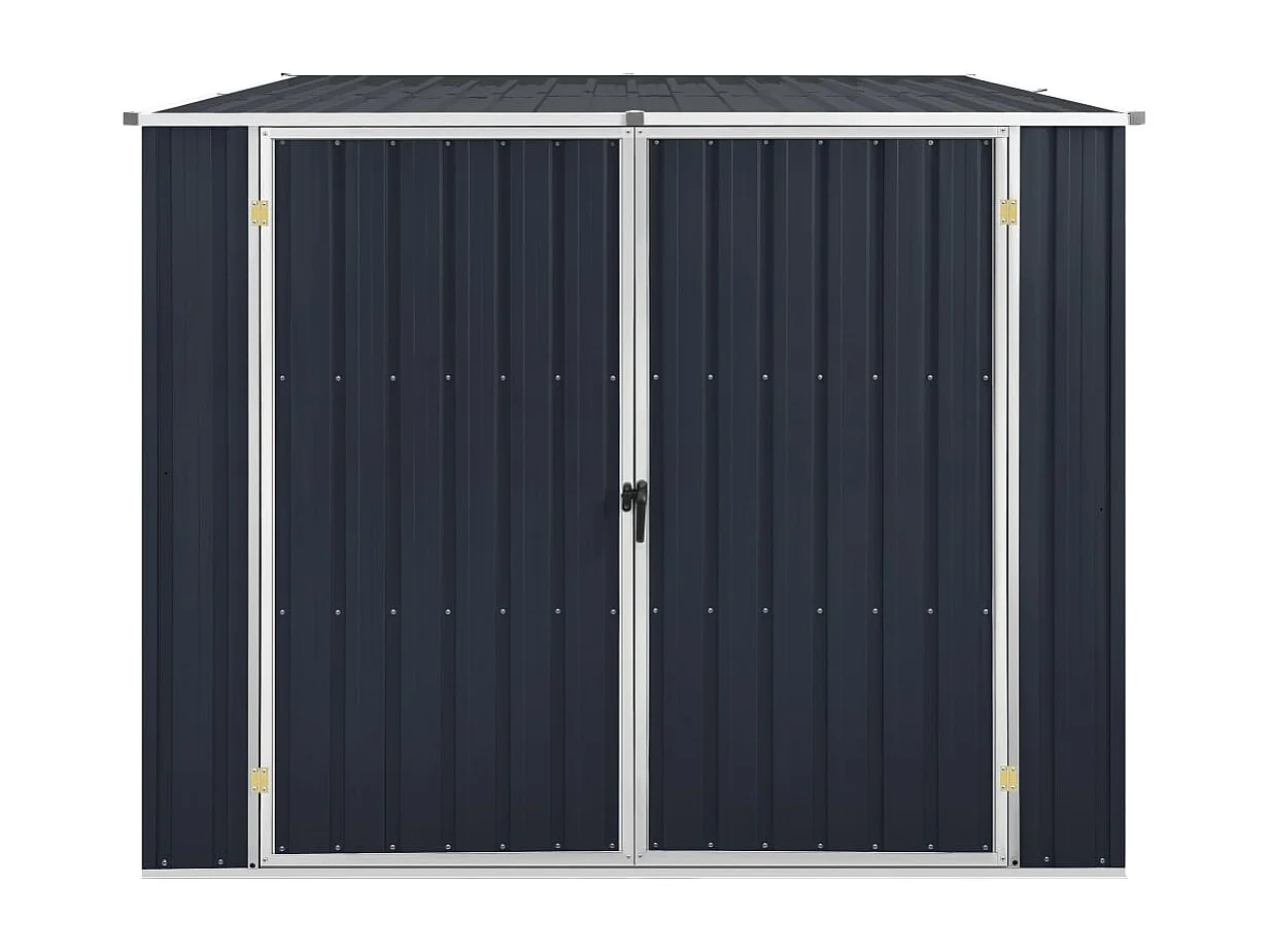 Caseta de jardín Antracita 195x198x159 cm Acero galvanizado