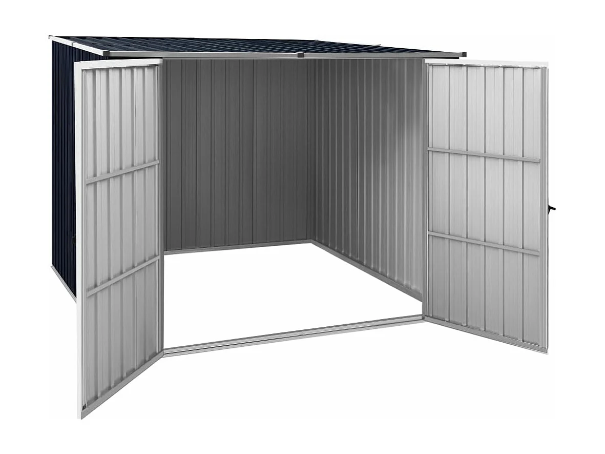 Caseta de jardín Antracita 195x198x159 cm Acero galvanizado