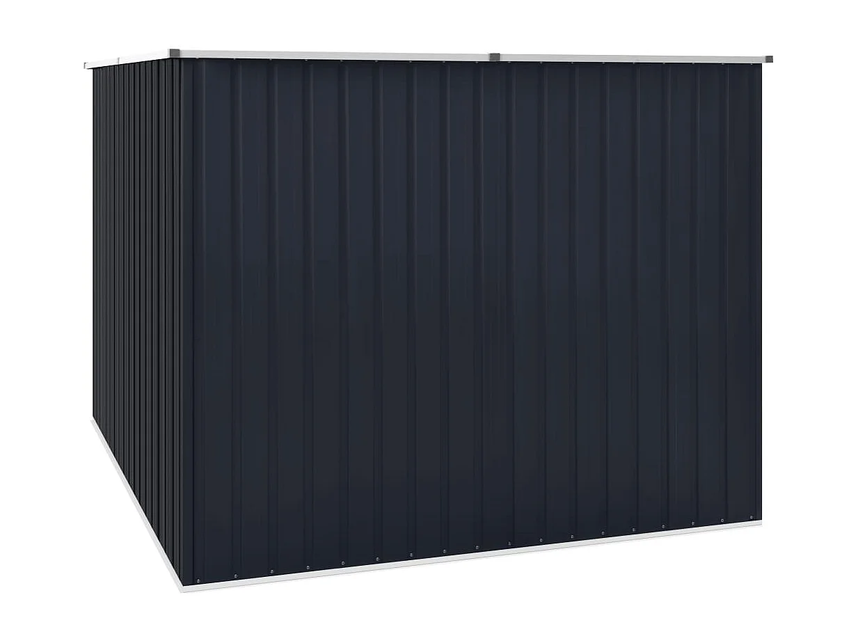 Caseta de jardín Antracita 195x198x159 cm Acero galvanizado