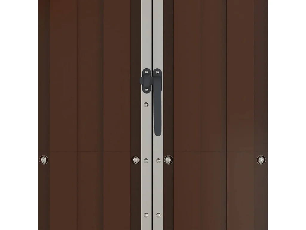 Gartenhäuschen Braun 116x45x175 cm Verzinkter Stahl