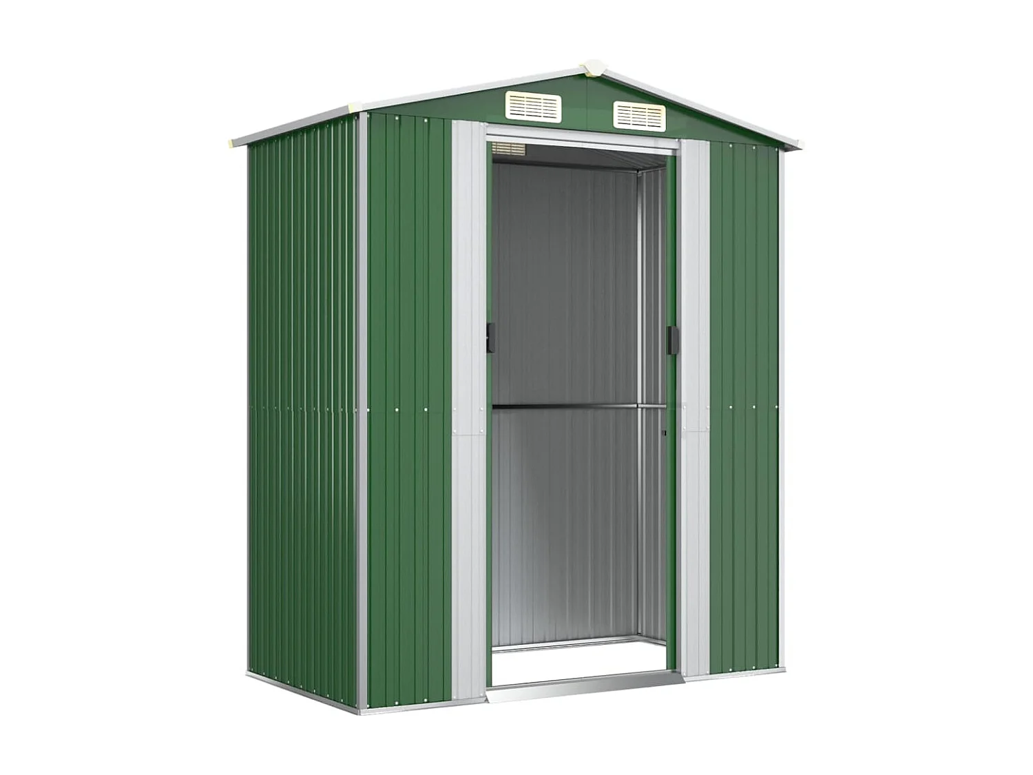 Grünes Gartenhäuschen 192x108x223 cm Verzinkter Stahl