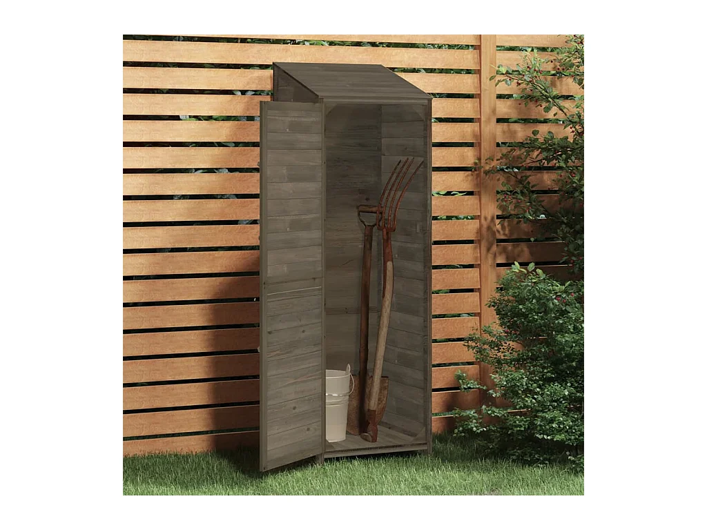 Remise de jardin Anthracite 55x52x174,5 cm Bois de sapin solide