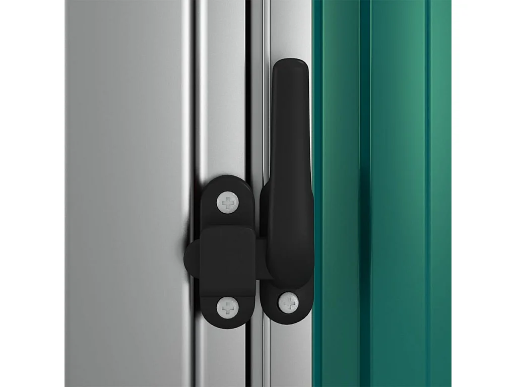 Casetta da giardino verde 180,5x97x209,5 cm Acciaio zincato