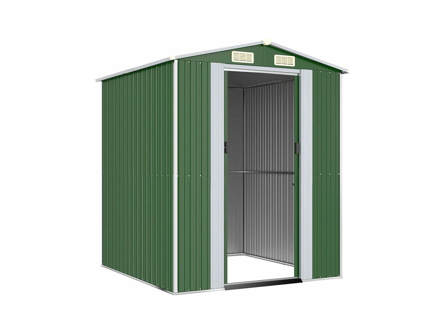 Casetta da giardino verde 192x191x223 cm Acciaio zincato