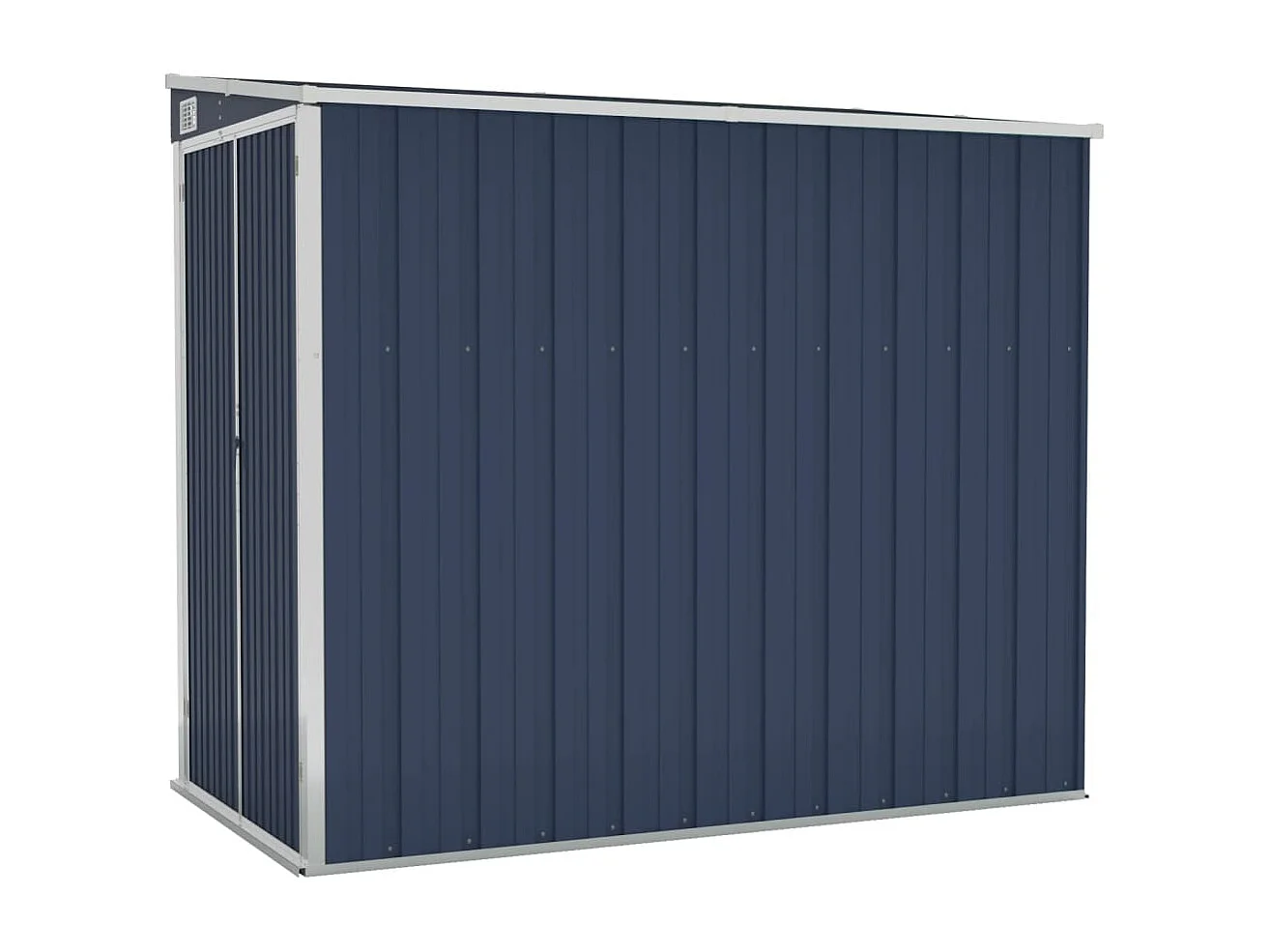 Abri de jardin mural Anthracite 118x194x178 cm Acier