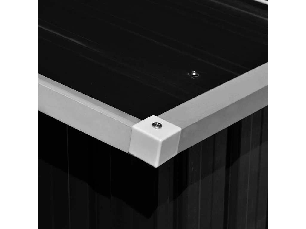 Galpão de jardim Antracite 257x990x181 cm Aço galvanizado